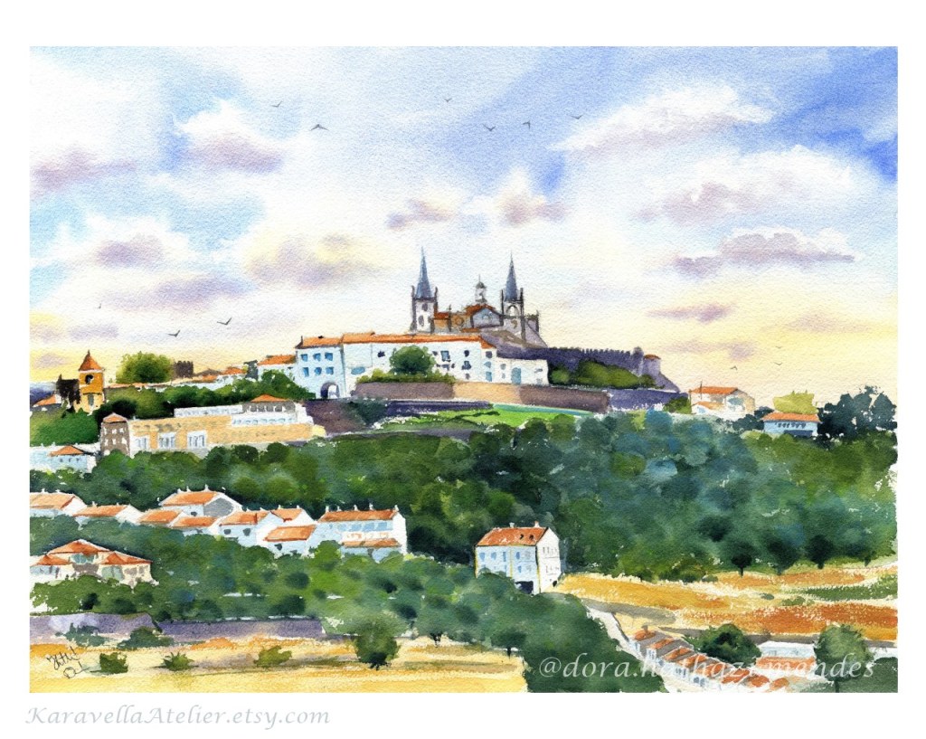 Portalegre in Alentejo Portugal Paintings by Dora Hathazi Mendes Karavella Atelier